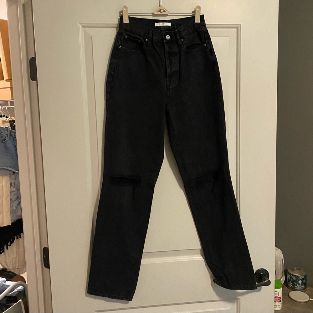 Pacsun Dad Jeans Ripped Knee